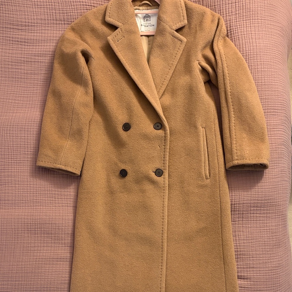 Aritzia Babaton Slouch coat in camel